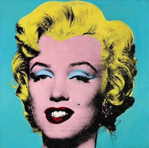 The Turquoise Marilyn from Andy Warhol's Marilyn series
