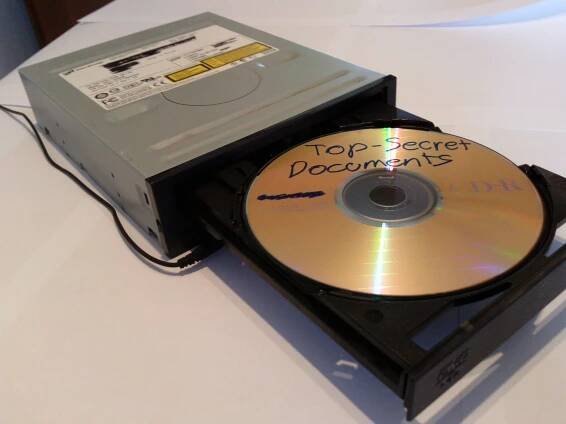 Secret CD-drive Stash