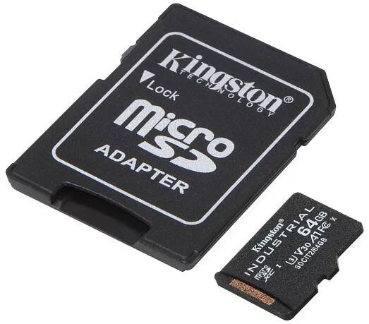 Kingston Industrial micro SDXC 64 GB Class 10 UHS-I U3 + adaptér (SDCIT2/64GB)