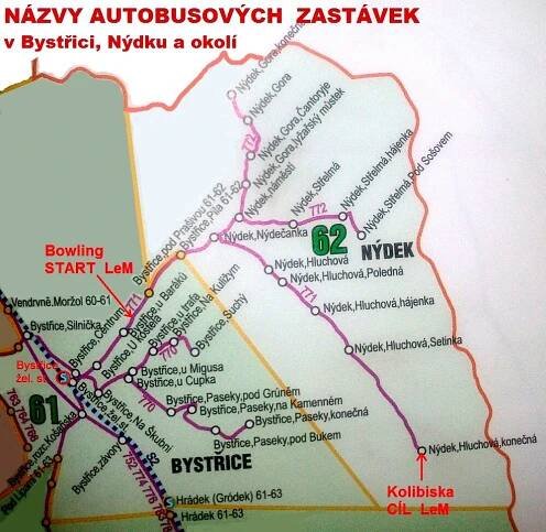 Názvy zastávek autobusů