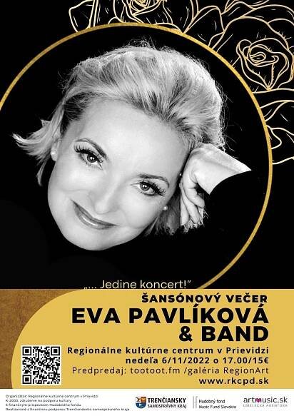 Šansónový večer: Eva Pavlíková & Band - Prievidza
