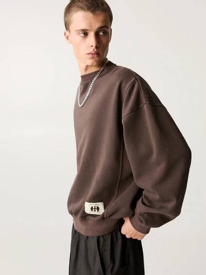 Pull&Bear Mikina – hnědá