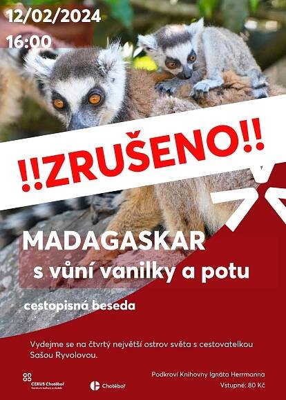 Saša Ryvolová: Madagaskar s vůní vanilky a potu – ‼️ZRUŠENO‼️ – Knihovna Ignáta Herrmanna
