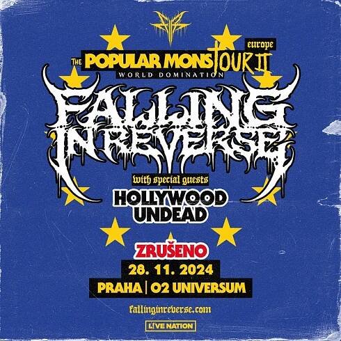 Druhý koncert FALLING IN REVERSE v Praze byl pro nemoc zpěváka zrušen | Spark Rock Magazine