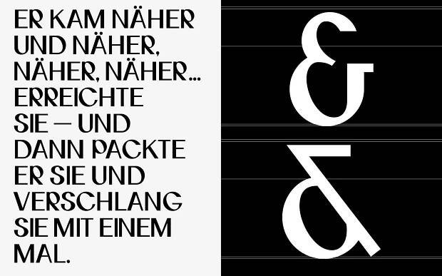 Layout Text und kaufmännisches UND / Layout Text and Ampersand /