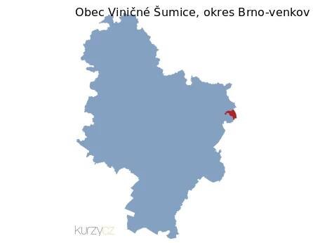 Viničné Šumice v okrese Brno-venkov