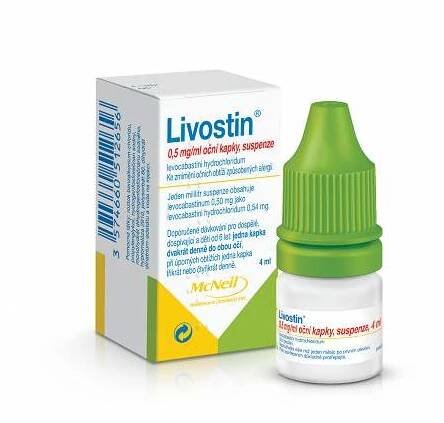 LIVOSTIN 0,5MG/ML oční podání kapky, suspenze 1X4ML - skladem | BENU.cz 