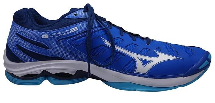 Halová obuv, Mizuno, Wave Voltage 2, modro-bílá