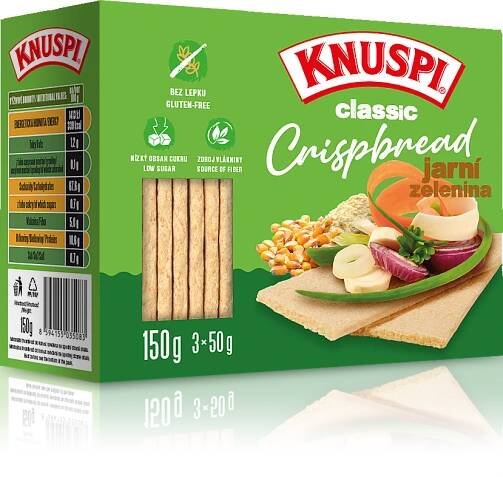 Knuspi Classic Crispbread 150 g jarní zelenina