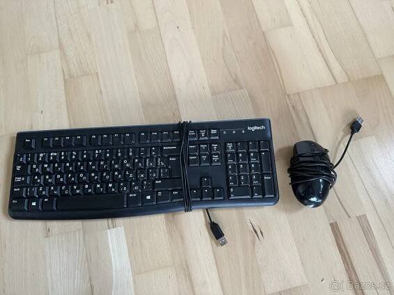 Prodam Logitech K120 a myš ASUS M100 - Praha 9