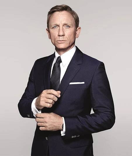 Spectre James Bond Blue Sharkskin Suit