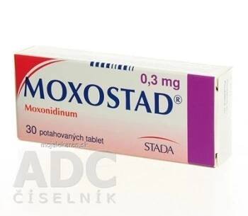 MOXOSTAD 0,3 mg 30 Potahovaných tablet (Vysoký krevní tlak)
