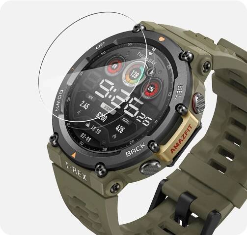 Tempered Glass Protector pro Amazfit T-Rex 2 / T-Rex Ultra, voděodolné