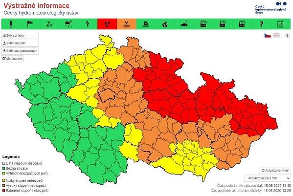 Severovýchod ČR zasáhnou extrémní srážky, zvednou se hladiny toků - Naše voda