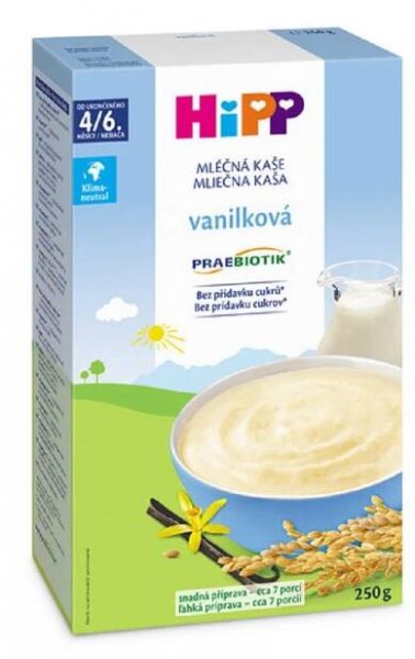 HiPP Praebiotik mléčná kaše 250 g vanilková