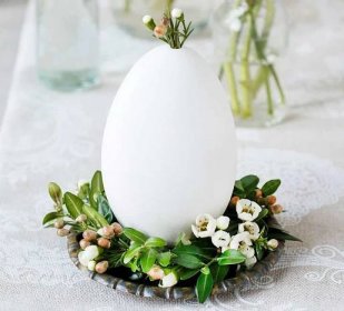 Velikonoční dekorace hnízda na vajíčka