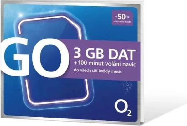 O2 Předplacená karta GO 3GB DAT od 299 Kč - Heureka.cz