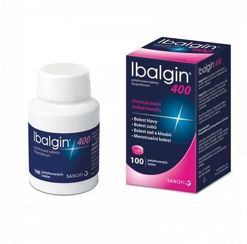 Ibalgin 400mg potahované tablety 100 ks