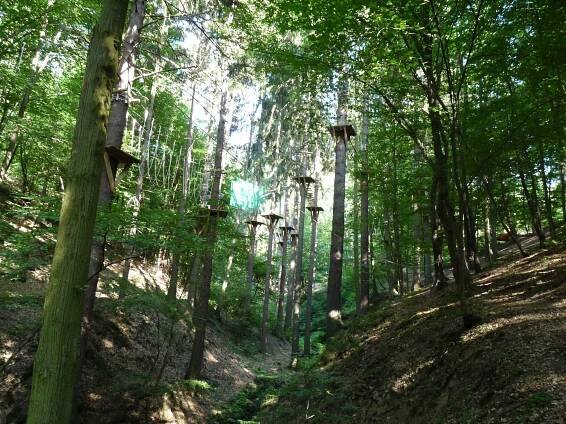 Lanový park Slapy foto 3