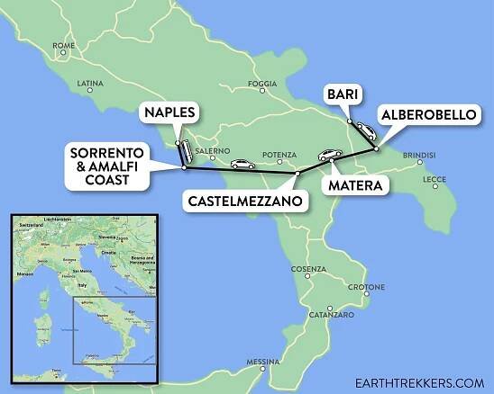 Southern Italy Itinerary: Amalfi Coast, Matera, Alberobello & Puglia