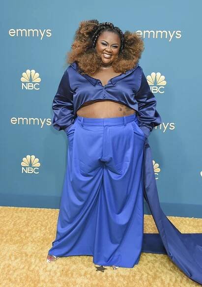 Nicole Byer at the 74th Primetime Emmy Awards held at Microsoft Theater on September 12, 2022 in Los Angeles, California.