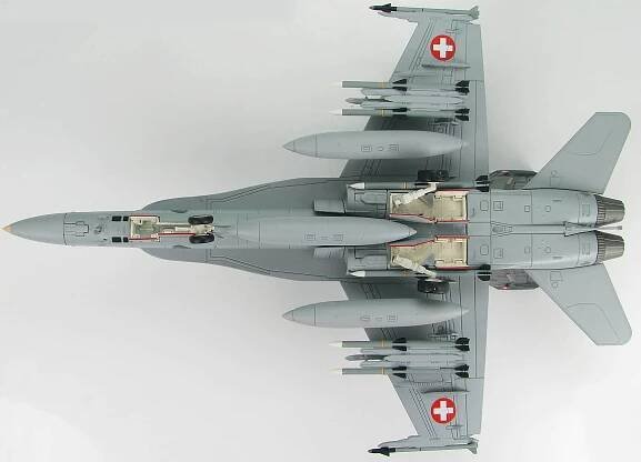 HobbyMaster - McDonnell Douglas F/A-18C Hornet, Swiss Air Force, 18th Sqn Panthers, Švýcarsko, 2009, 1/72 - Vojenskemodely.cz