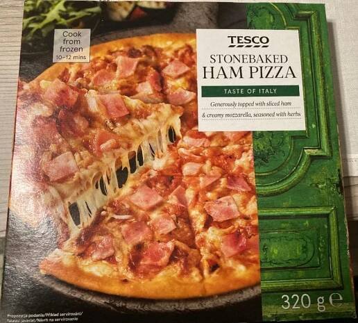 Stonebaked Ham Pizza Tesco