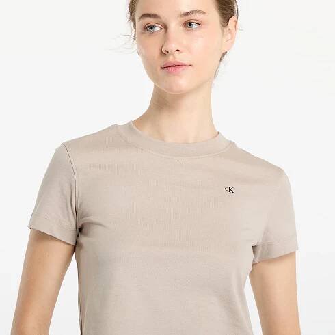 Dámská trička Calvin Klein Jeans Stamp Back Graphic Tee Gray