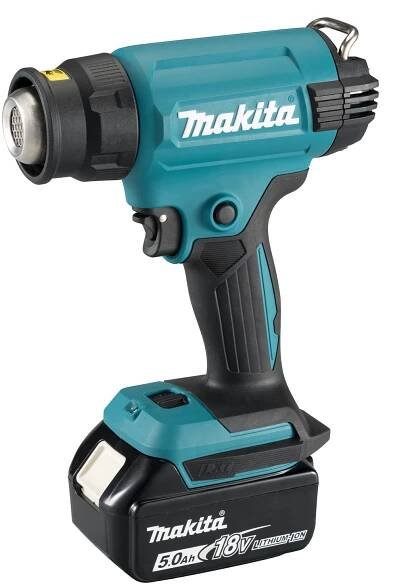 MAKITA DHG181RT AKUMULÁTOROVÁ HORKOVZDUŠNÁ PISTOLE LXT 18V 1x5,0Ah Obsahuje baterie ano