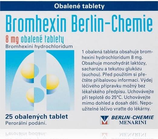 BROMHEXIN BERLIN-CHEMIE POR 8MG TBL OBD 25