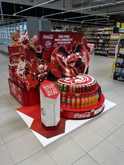 Coca-Cola oživuje Marvel superhrdiny a Dago přináší zážitek přímo v místě prodeje | Dago s.r.o.