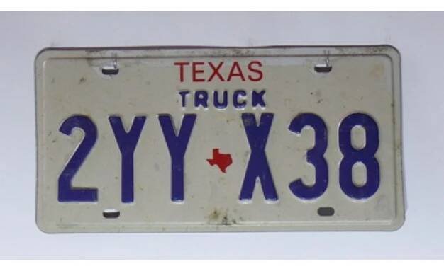 Americká SPZ Texas