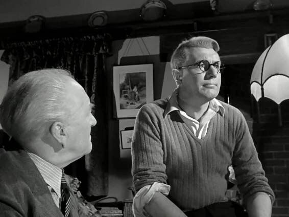 Charles Carson and Michael Redgrave in The Dam Busters (1955)
