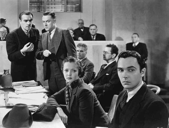 Walter Abel, Frank Albertson, Sylvia Sidney, George Walcott - Byl jsem lynčován - Z filmu