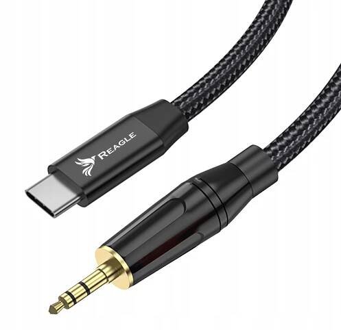 Kabel Usb C Aux Adaptér Mini Jack 3,5 Mm Dac Stereo, Sluchátka Reproduktory 2M