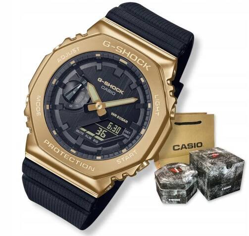 Ocelové sportovní pánské hodinky na řemínku Casio G-Shock Steel + Gravírování bonus