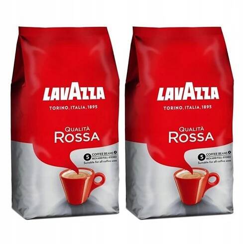 Káva zrnková LAVAZZA Qualita Rossa káva 2 x 1 kg