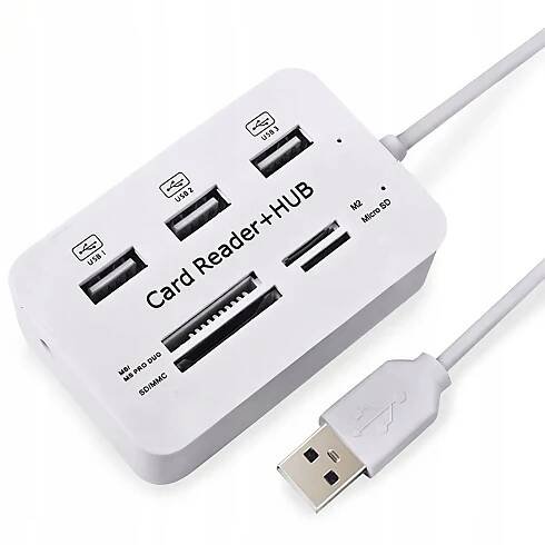 ROZBOČOVAČ 7V1 USB HUB ČTEČKA KARET ADAPTÉR SD MICRO RYCHLÉ ROZBOČOVAČE Stav balení originální