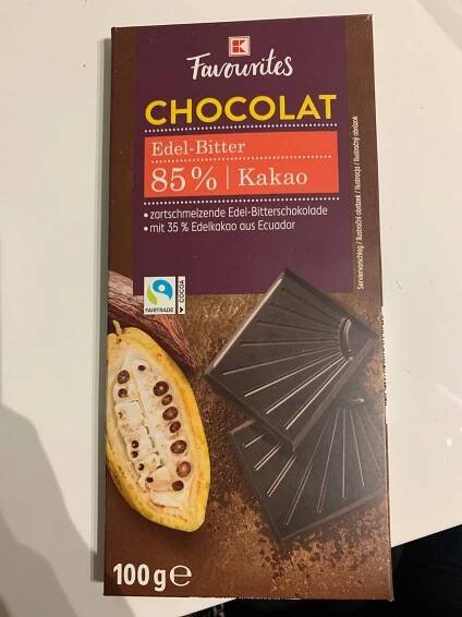 Podrobné informace o potravině Hořká čokoláda 85%