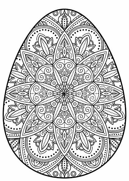 an easter egg with intricate patterns on the side and inside, in black and white