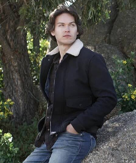 Josh Harris Shearling Jacket - La Brea Jack Martin Black Jacket