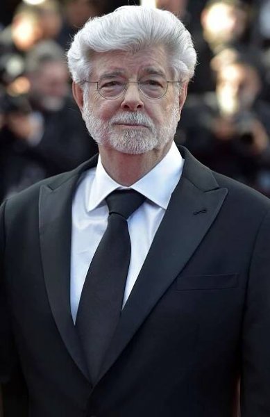 American film director and producer George Lucas at the closing ceremony of the 77th Annual Cannes Film Festival