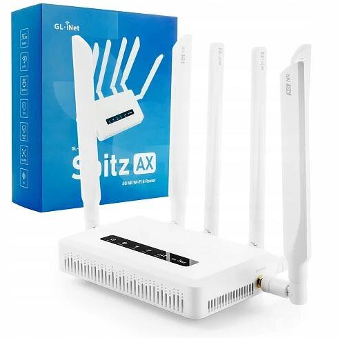 GL.iNet 5G Wi-Fi 6 router AX3000 GL-X3000 Spitz Výkonný multi-WAN VPN SIM router