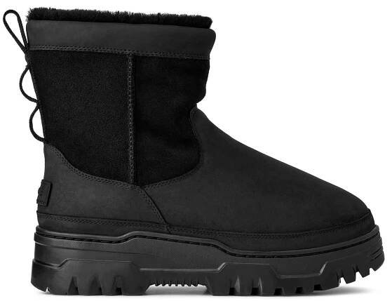 Semišové sněhule UGG Heritage Pull-On Trailgazer černá barva, 1158213.BLK