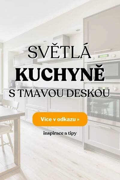 Světlá kuchyně s tmavou deskou: inspirace, fotografie a nápady