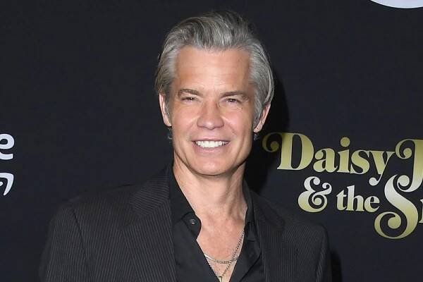 HOLLYWOOD, CALIFORNIA - FEBRUARY 23: Timothy Olyphant arrives at the Los Angeles Premiere Of Prime Video's 