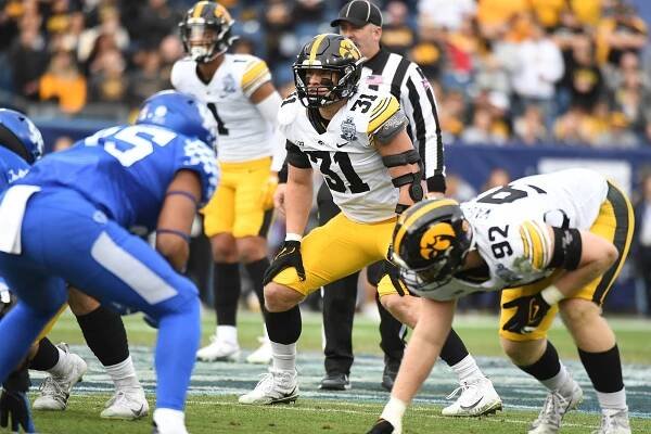 Iowa linebacker Jack Campbell's grandfather was killed on Friday night. He was 76 years old.