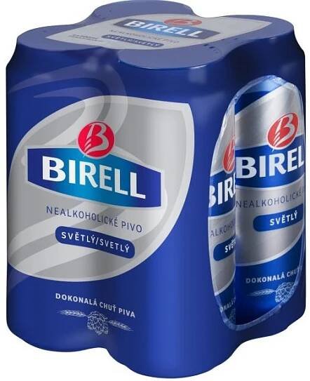 Birell světlý 4× 0,5 l