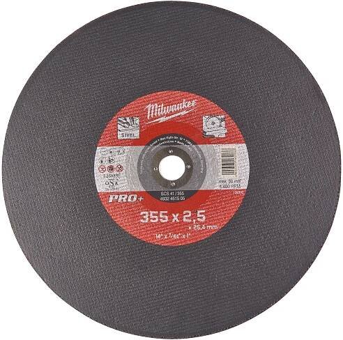 Řezný kotouč na kov MILWAUKEE SCS 41 PRO+ 355x2,5x25,4 mm 4932451505 od 350 Kč - Heureka.cz