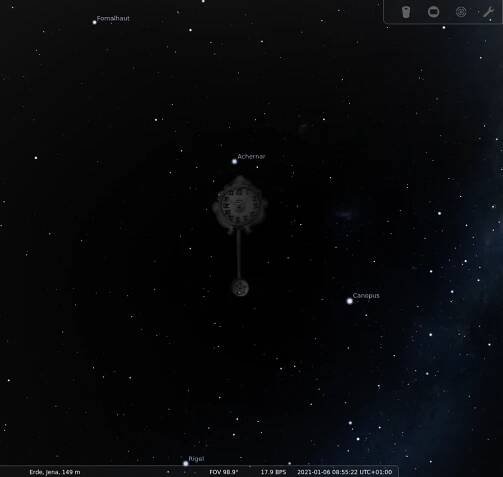 depiction in Stellarium by Fabien Chéreau (since 2000 CE)